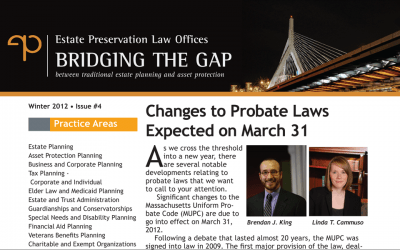 Changes to Probate Laws Expected on March 31